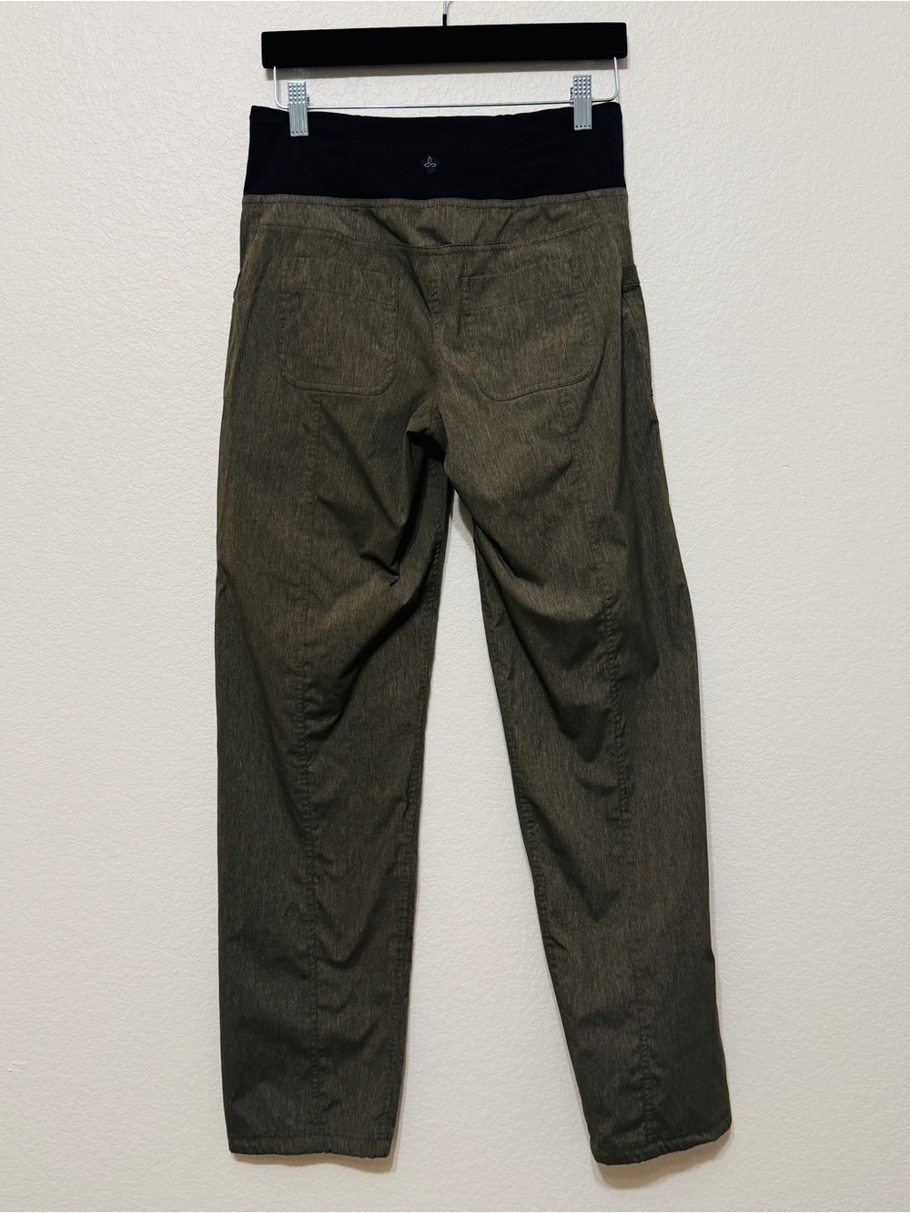 prAna| Summit Pant Women’s Small Olive Green Straight Leg Pull On Hiking Pants - Picture 4 of 10